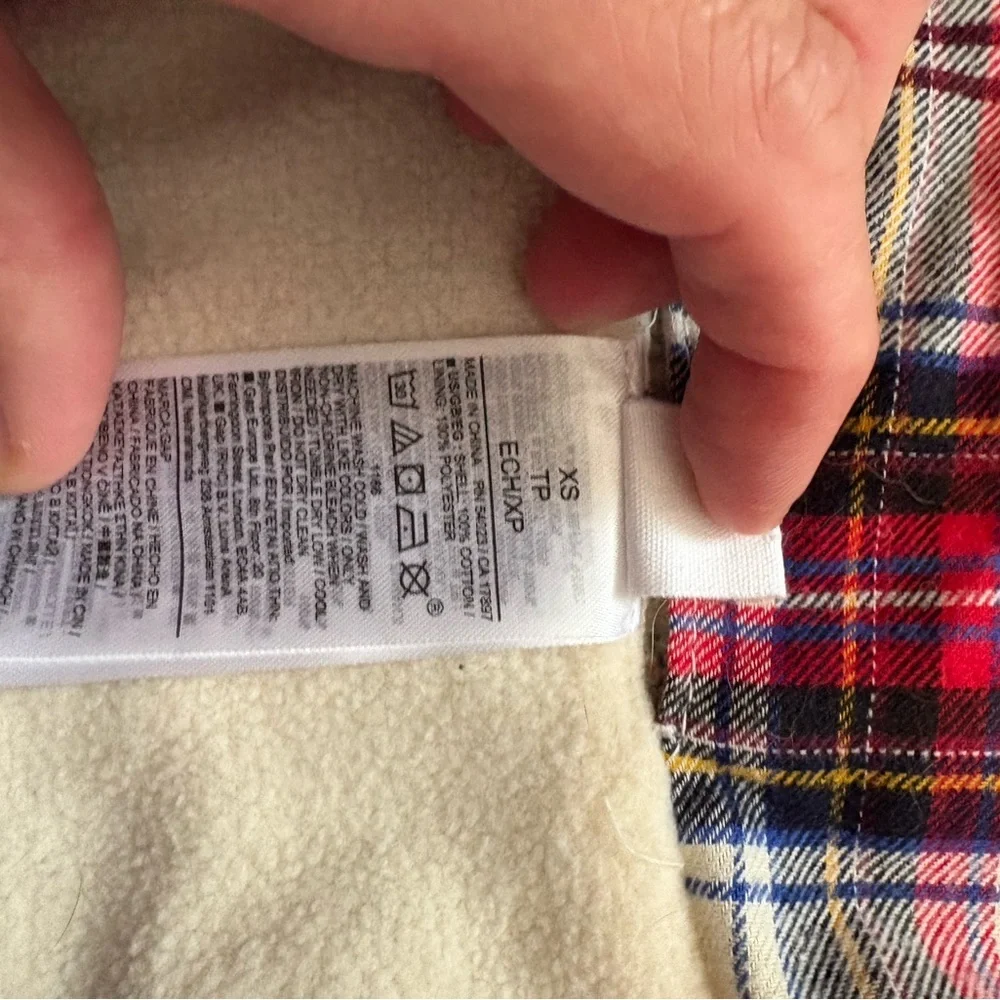 GAP Plaid Dog Pajama with Red and Blue Accents - Picture 2 of 3